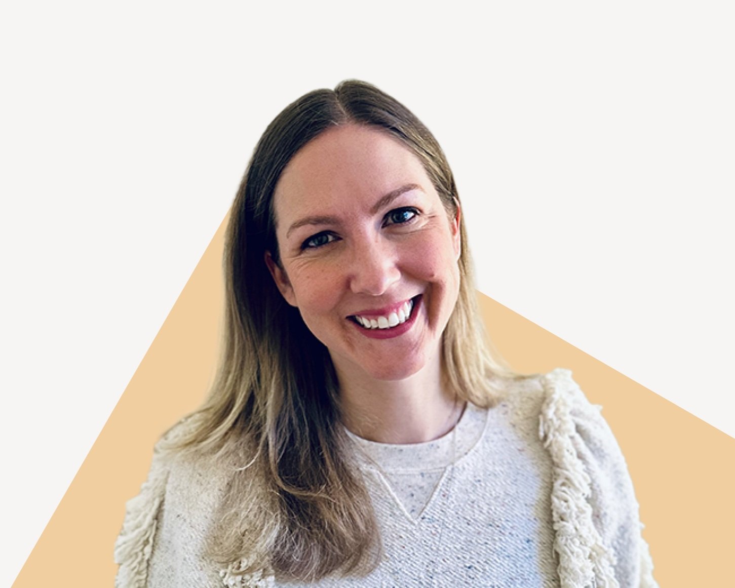 Sharon Powills, CEO at Mainland, smiling in comfortable attire.