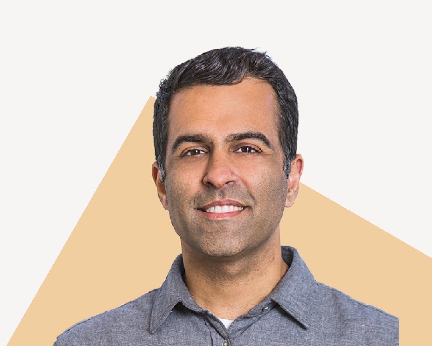 Aamir Virani, Angel Investor and Product Executive, smiling in a gray collared shirt.